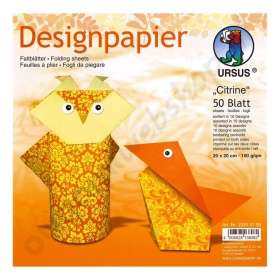 Origami Designpapier Citrine 20 x 20 cm