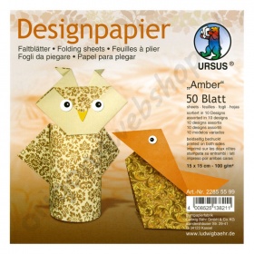 Origami Designpapier Amber 15 x 15 cm