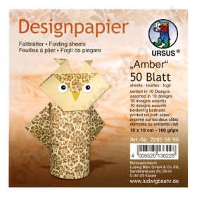 Origami Designpapier Amber 10 x 10 cm
