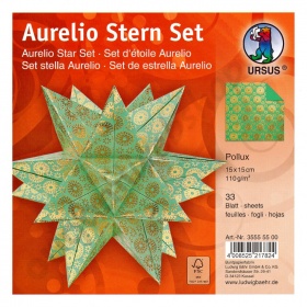 Origami Aurelio Sterren Set Pollux 15 x 15 cm