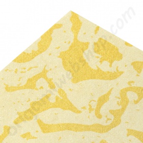 Handgeschept "Earth Crack" Papier 23 x 33 cm Gold